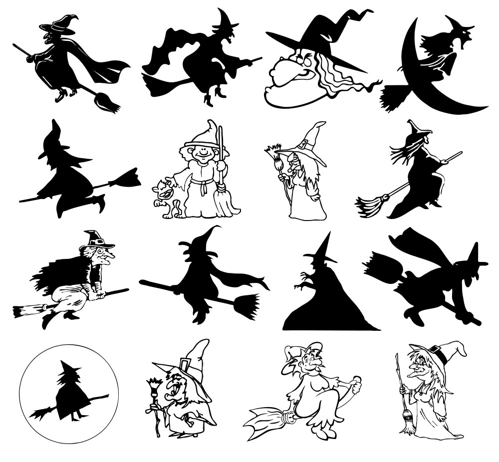 Formes Halloween sorcières (04)