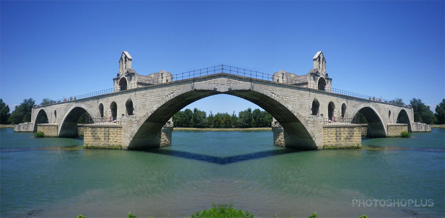Pont d'Avignon, effet miroir