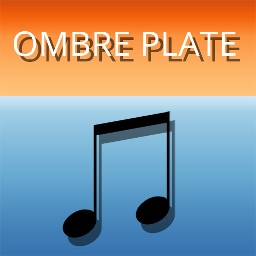 Ombre plate