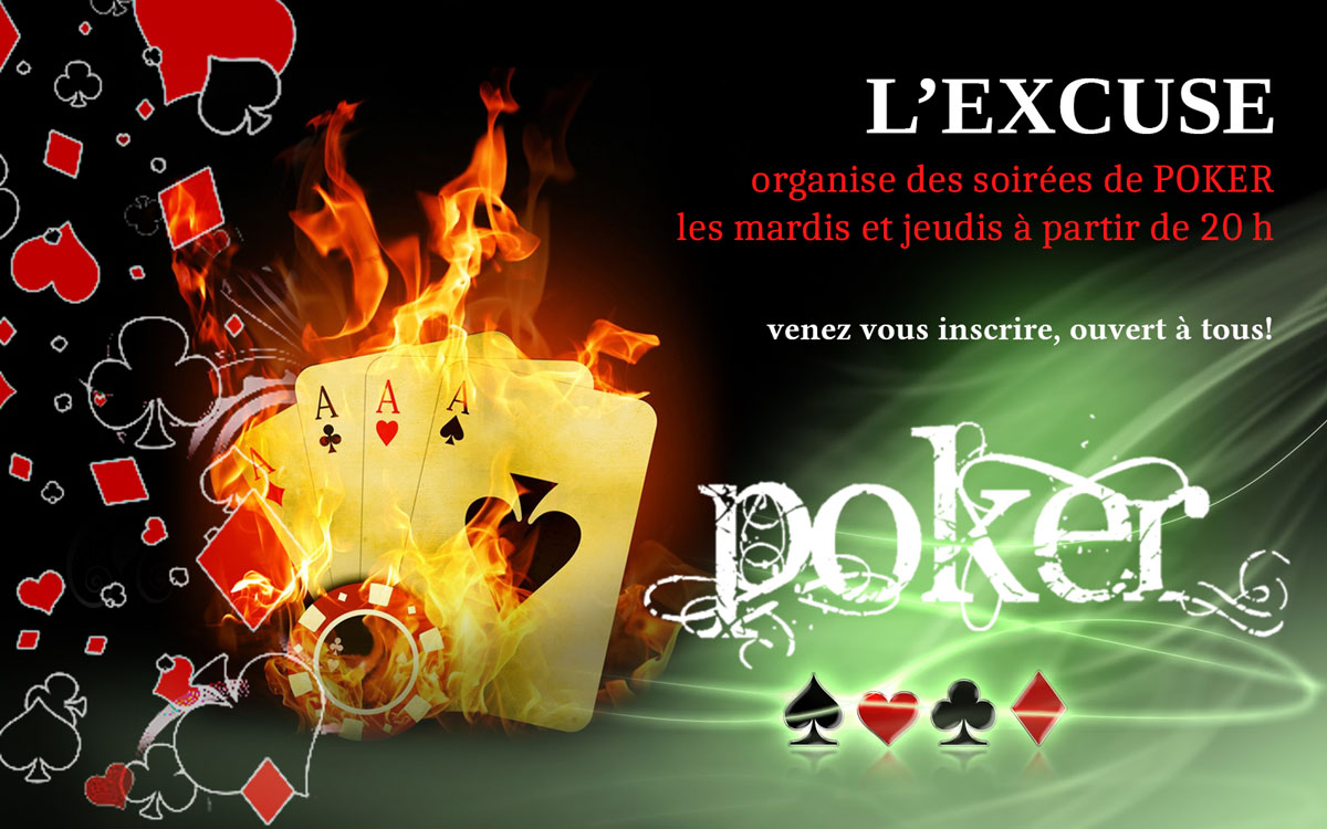 Soirées Poker à L'Excuse - Paris