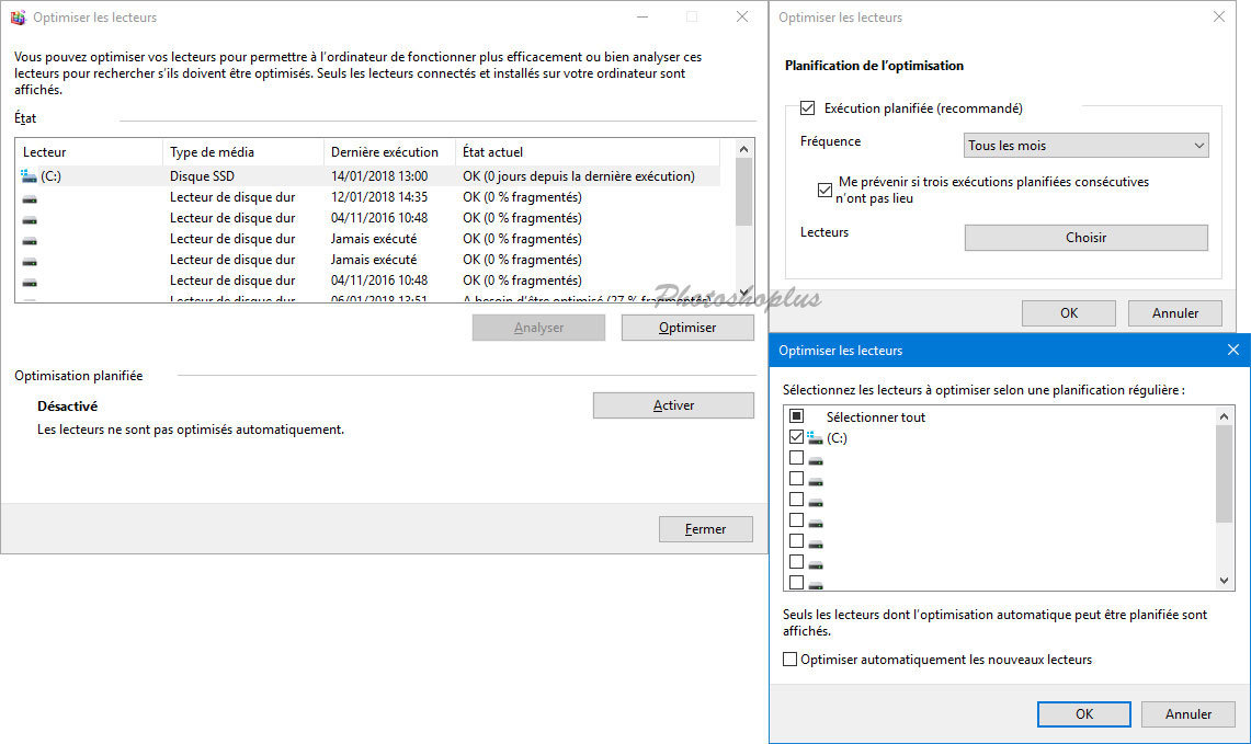 Planifier l'optimisation Planifier l'optimisation