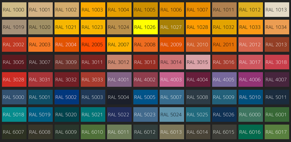 Tableau Des Couleurs Ral Correspondance Des Couleurs De Peinture RAL Tableau Des Couleurs Ral Correspondance Des Couleurs De Peinture RAL