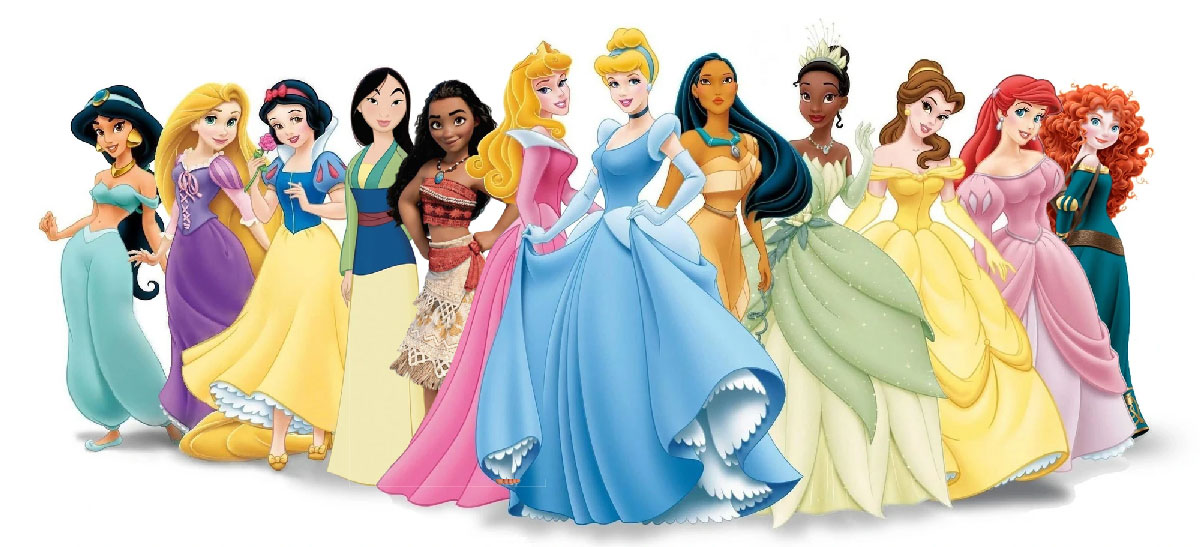12 Princesses Disney
