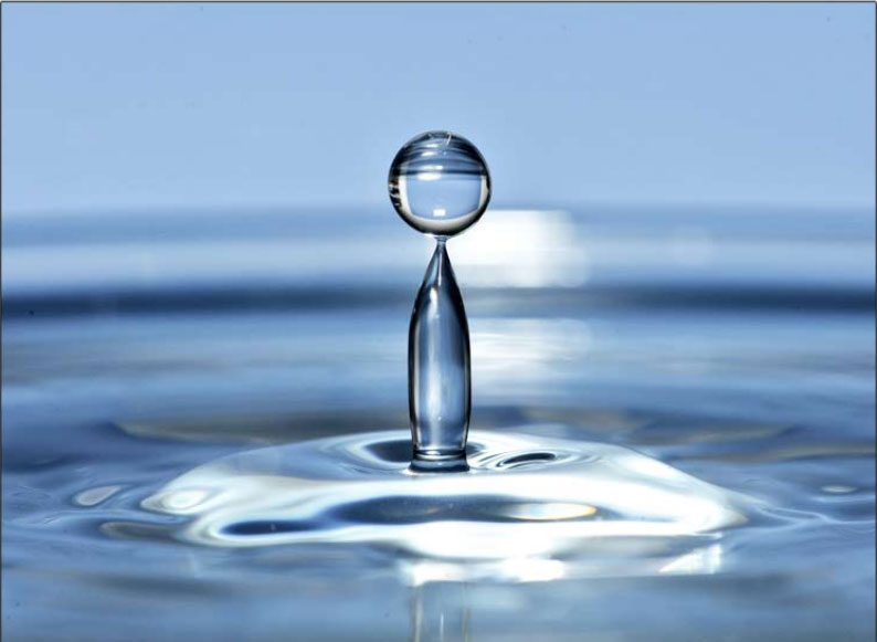 Exemple de photographie de goutte d'eau Exemple de photographie de goutte d'eau