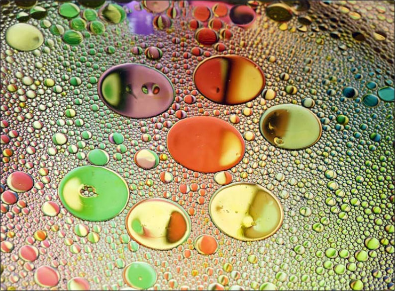 Photo gouttes d'huile Photo gouttes d'huile