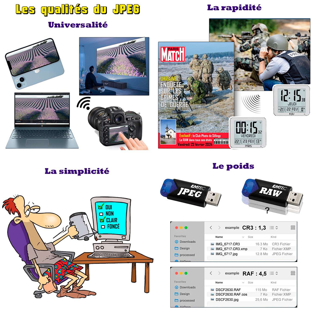 Les qualités du JPEG
