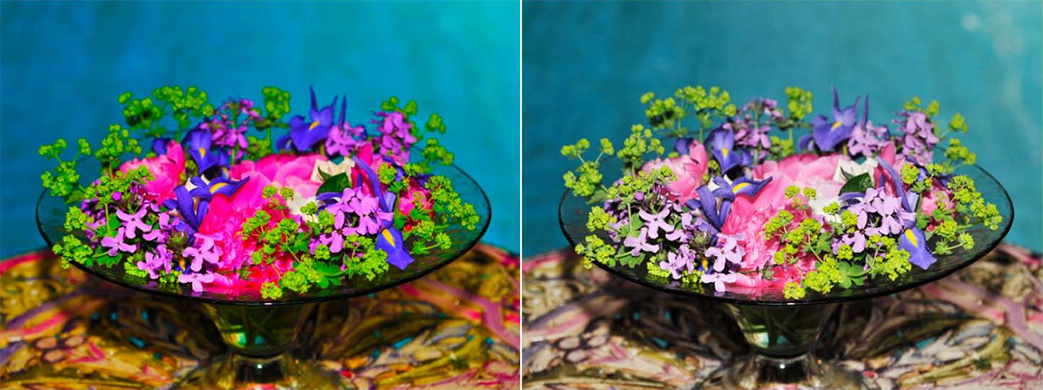 Dosage de la saturation et de la vibrance