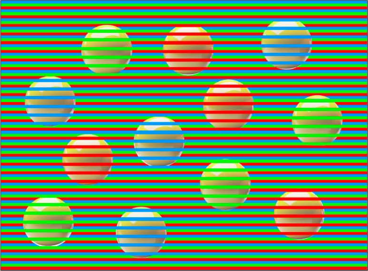 Combien voyez-vous de couleurs de boules ?
