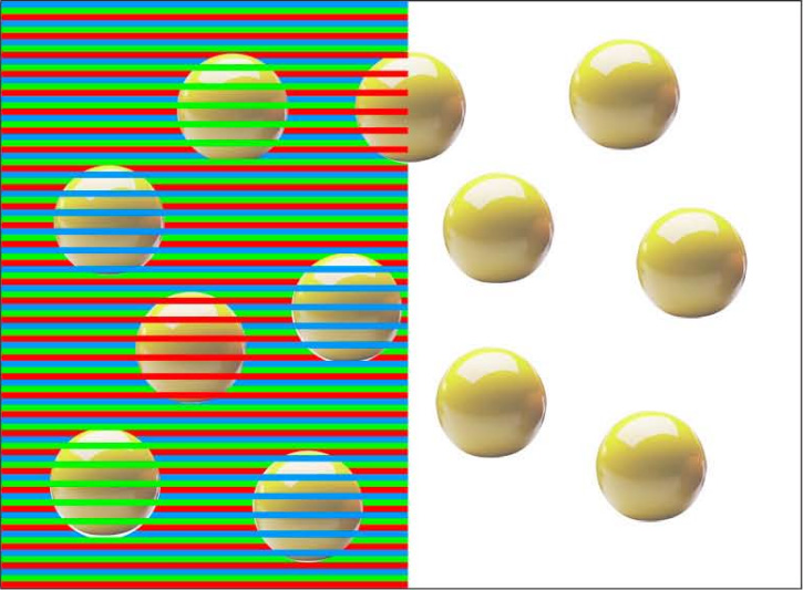 Les boules sont de même couleur