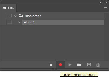 Créer une action Créer une action