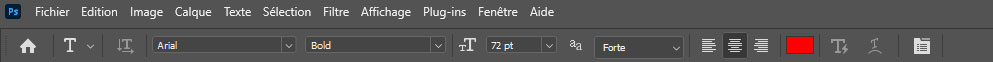 Configurer les options de l'outil Texte