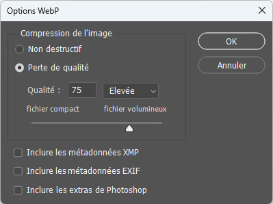 Enregistrer au format .webp