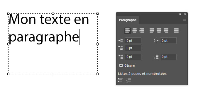 Écrire en paragraphe