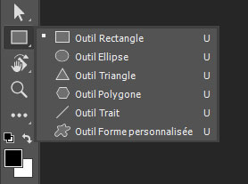 Les outils de formes (vectorielles)