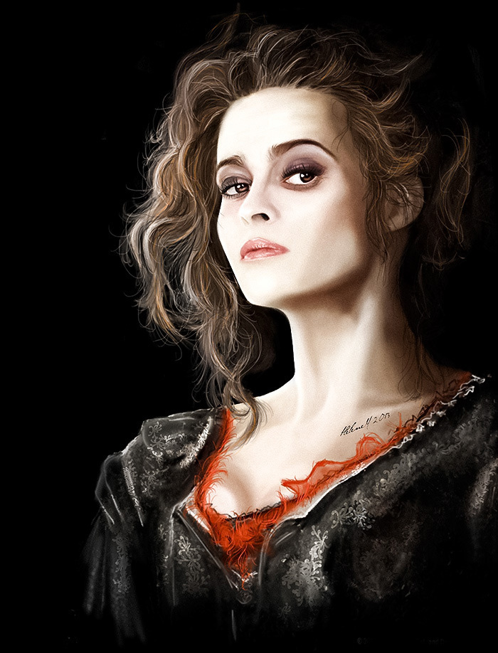Peinture de Helena Bonham Carter