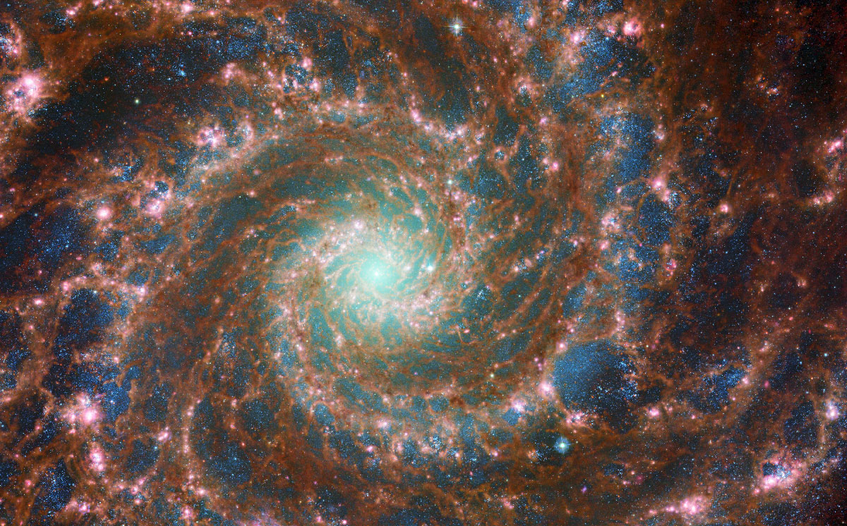 Galaxie spirale M74 (NGC 628) dite « du Fantôme »