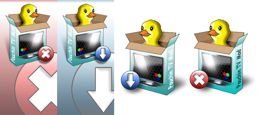 Logo du logiciel PouchinTV - 2010 (autres images)