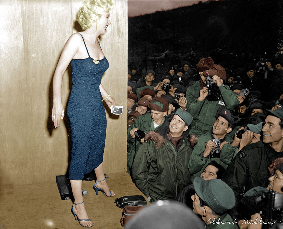 Colorisation Marilyn Monroe