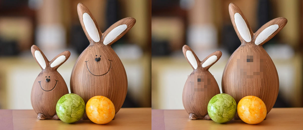 Exemple de Flou mosaïque