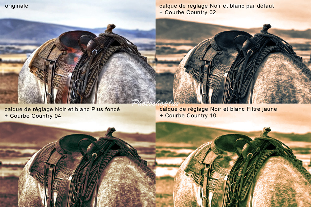 Effets Country sur image Noir et blanc Effets Country sur image Noir et blanc