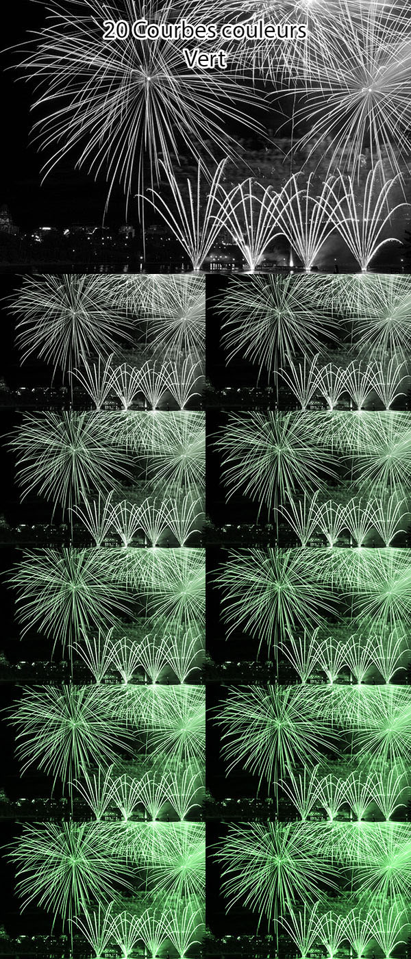 10 Paramètres courbes Vert 10 Paramètres courbes Vert