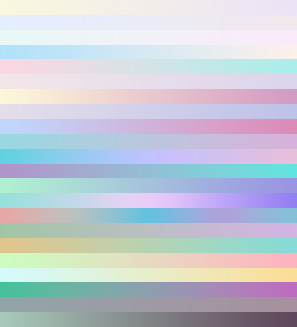 Dégradés Iridescents Dégradés Iridescents