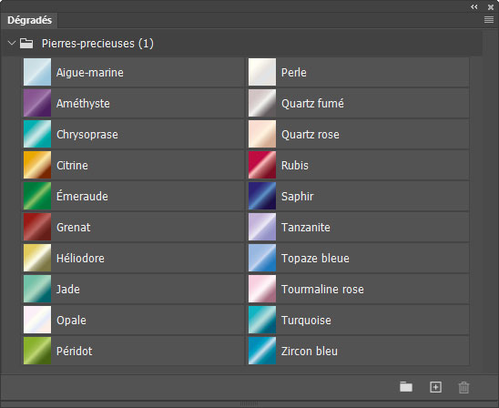 Dégradés Pierres précieuses (1)
