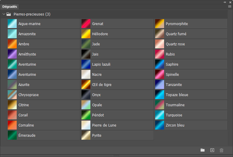 Dégradés Pierres précieuses (3)