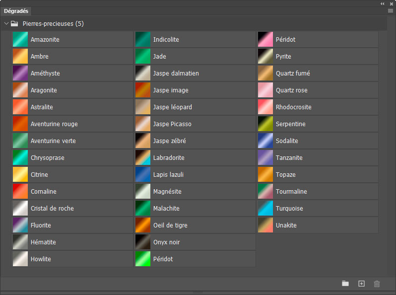 Dégradés Pierres précieuses (5)