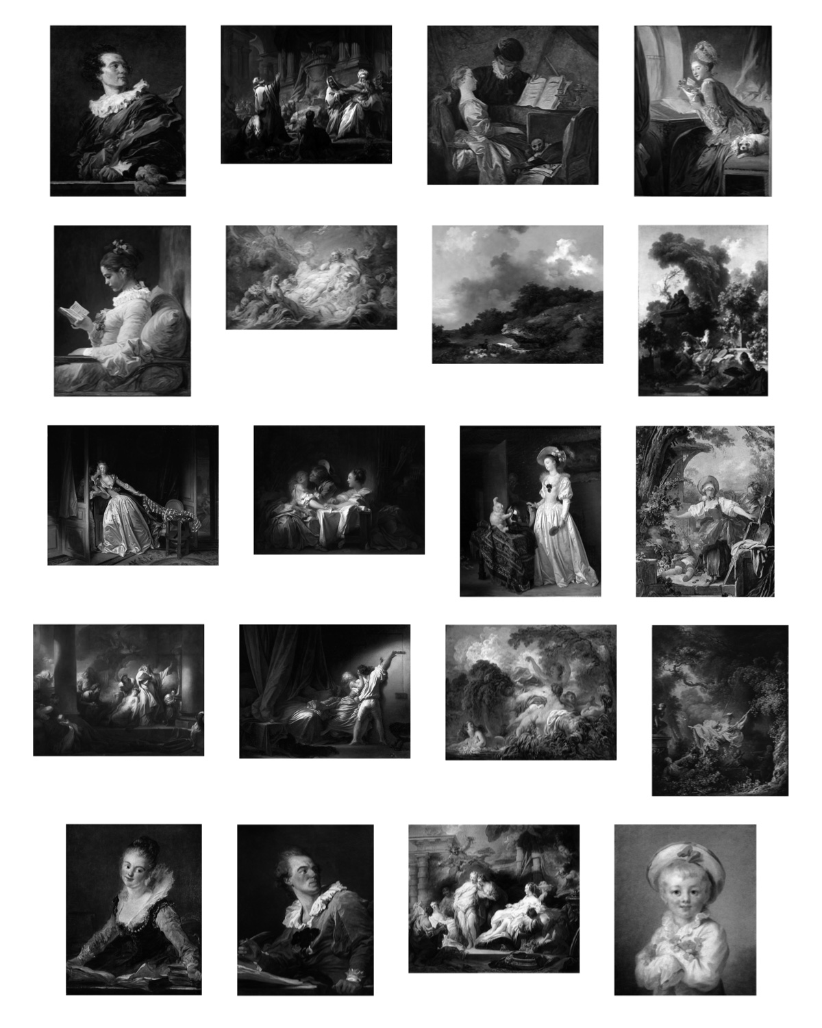 Pinceaux Tableaux de peintres Fragonard (01)