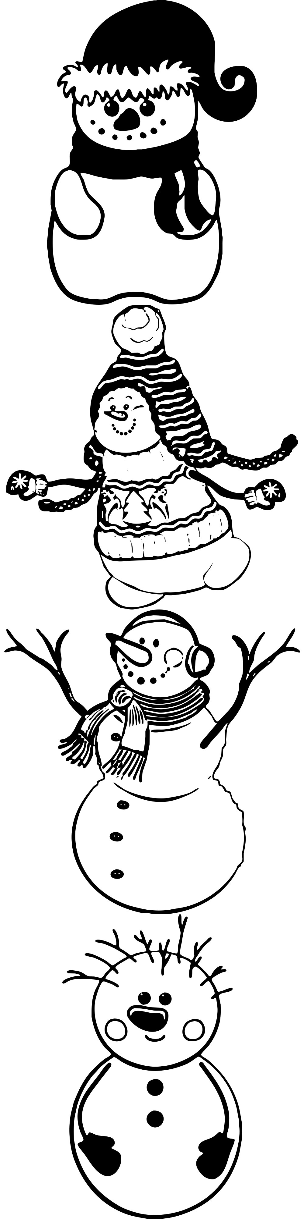 Formes Bonhommes de neige (2) Formes Bonhommes de neige (2)