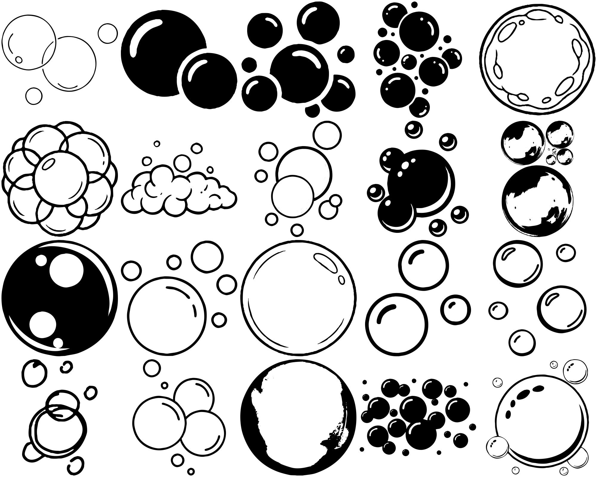 Formes Bulles de savon (2)