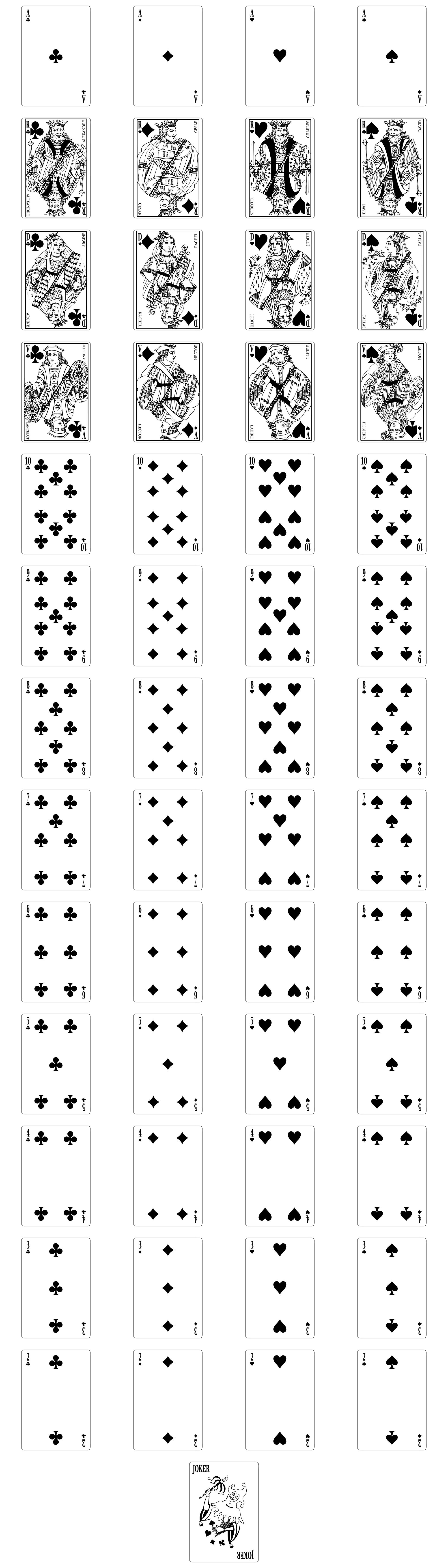 Formes Cartes à jouer (2) Formes Cartes à jouer (2)