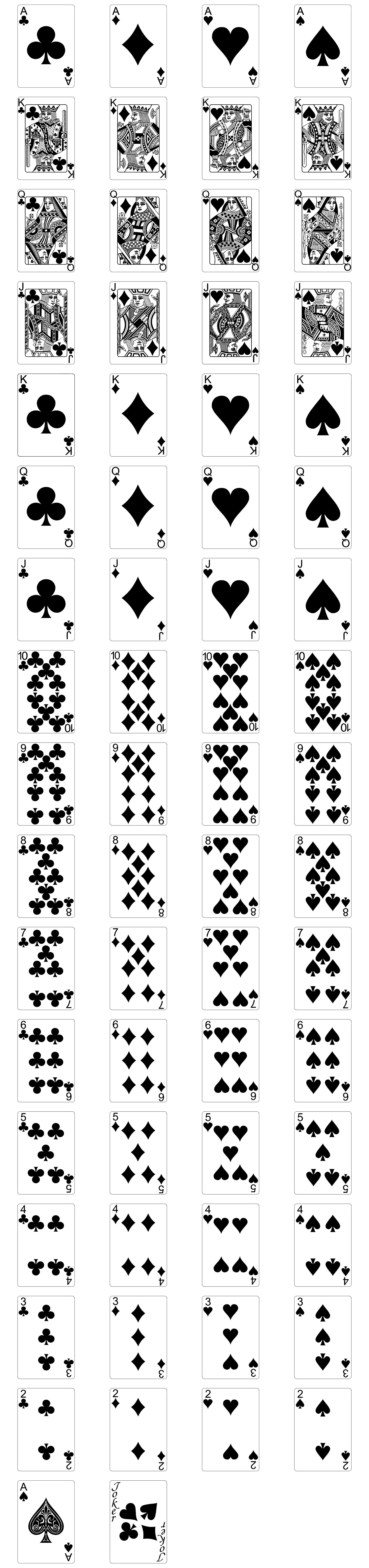 Formes Cartes à jouer (3) Formes Cartes à jouer (3)