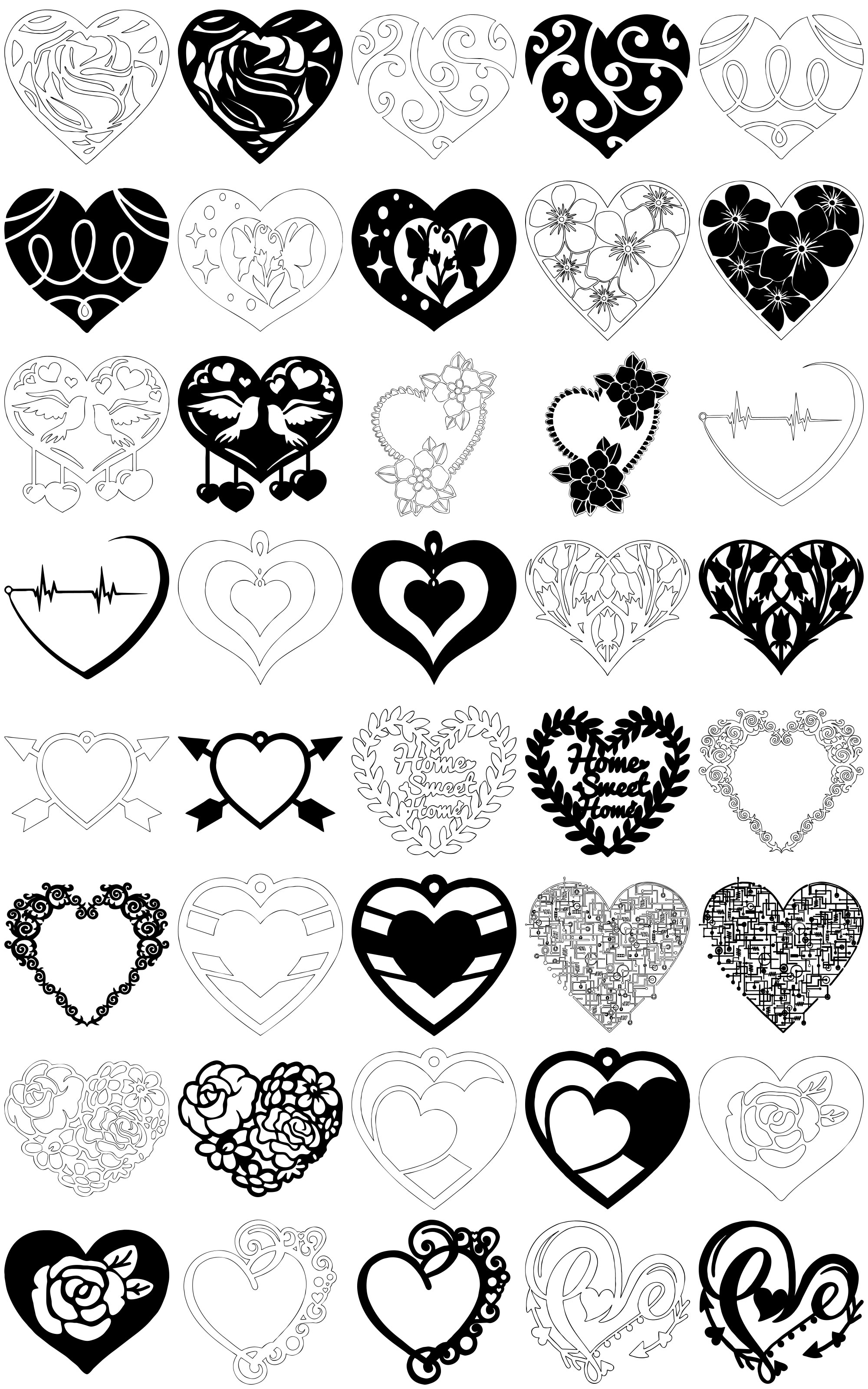 Formes Cœurs (10) Formes Cœurs (10)