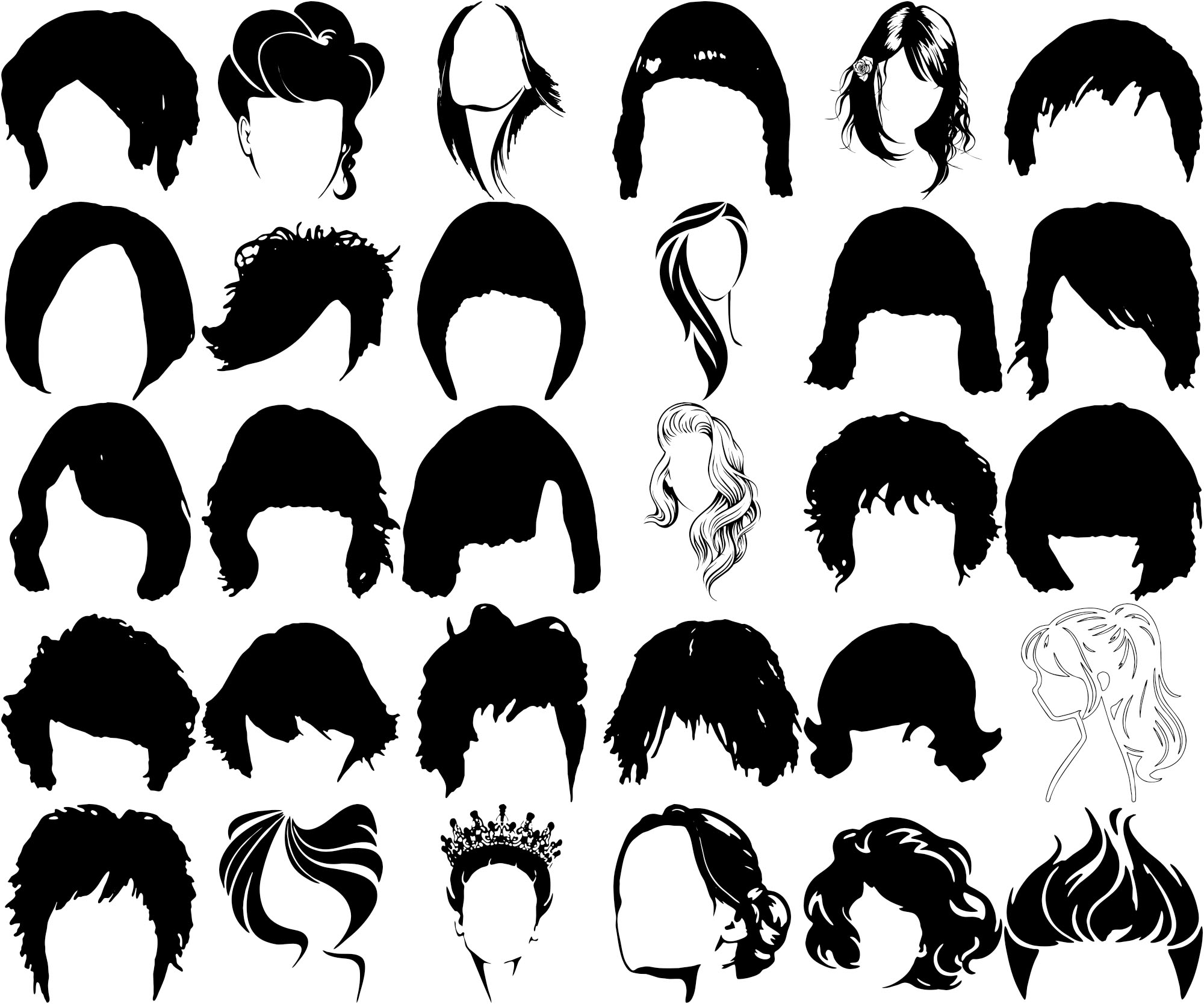 Formes Coiffures femmes (9) Formes Coiffures femmes (9)