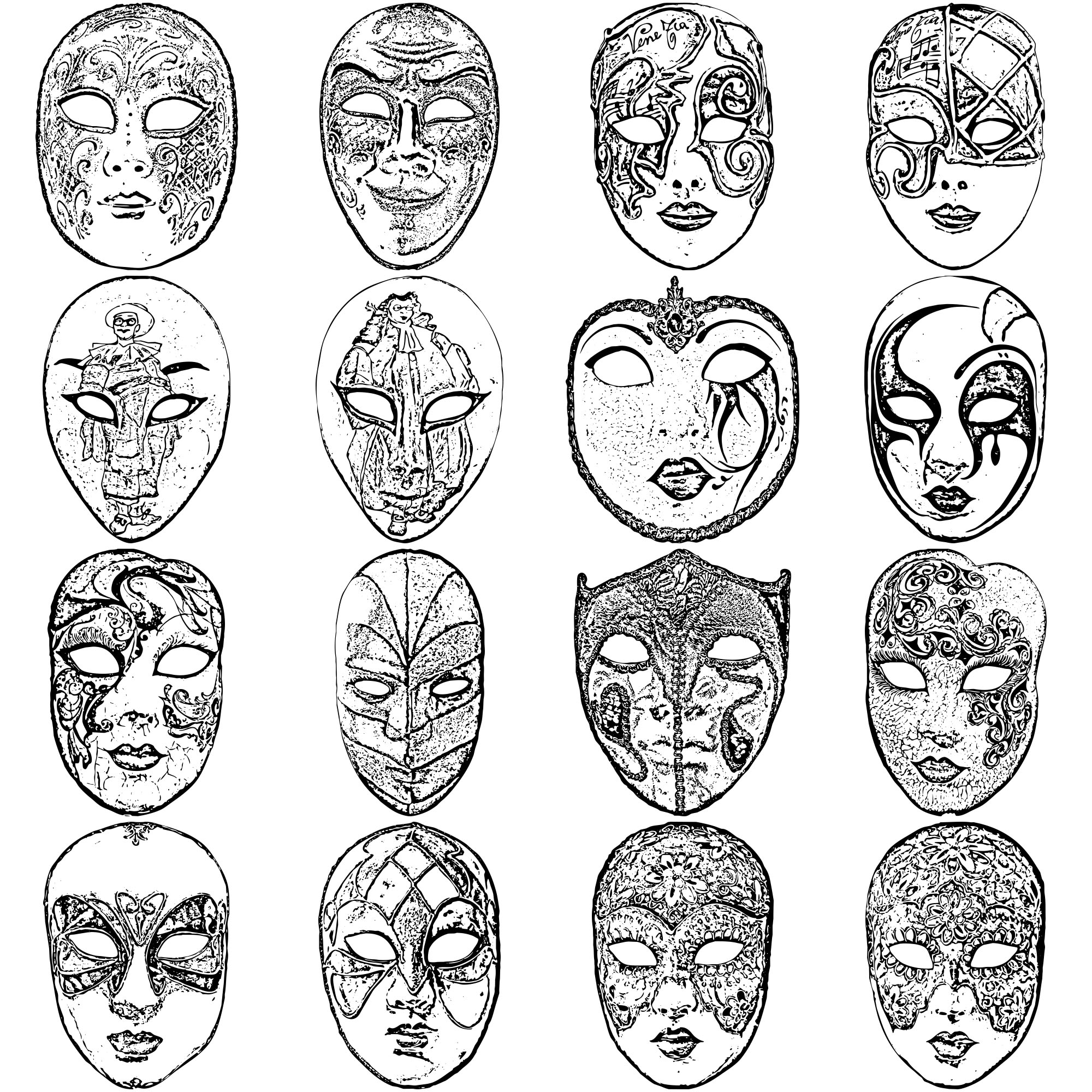 Formes Masques carnaval (3) Formes Masques carnaval (3)