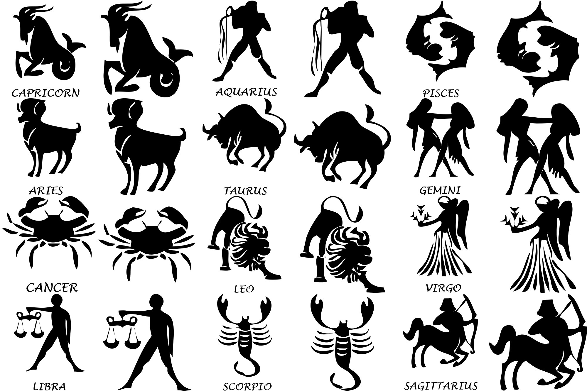 Formes Signes zodiaque (1) Formes Signes zodiaque (1)