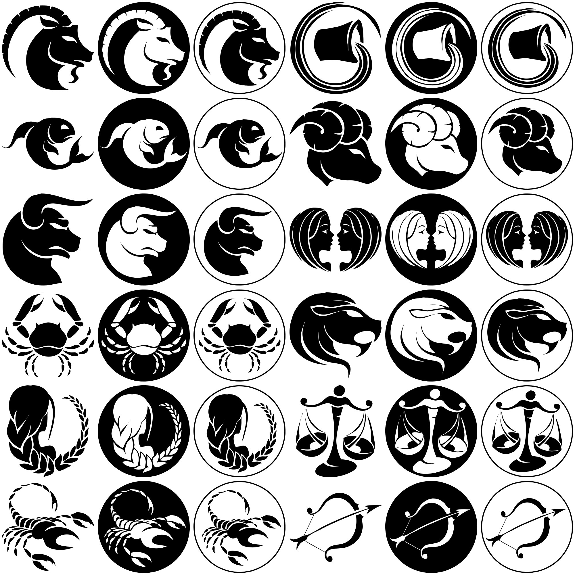 Formes Signes zodiaque (10) Formes Signes zodiaque (10)