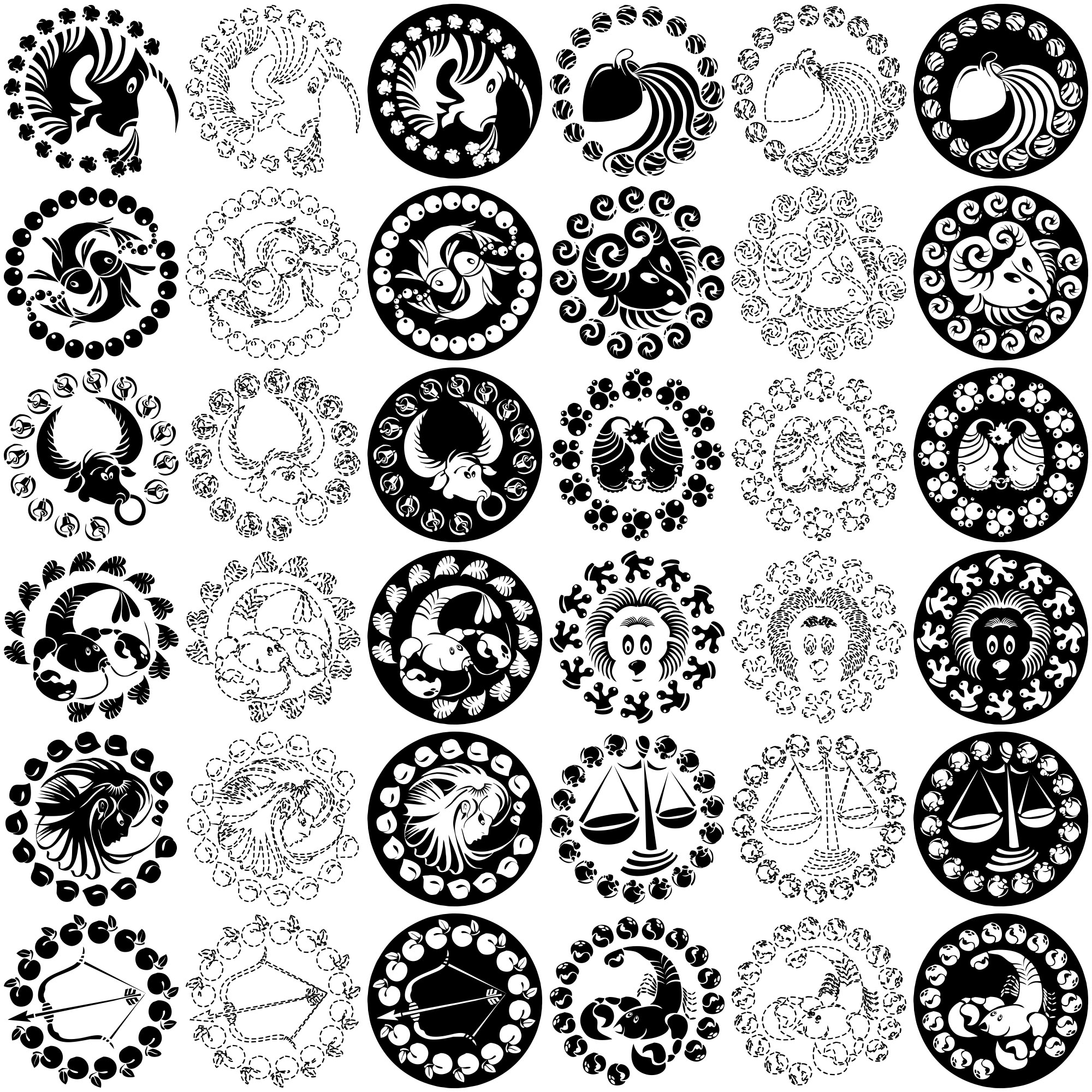Formes Signes zodiaque (11)