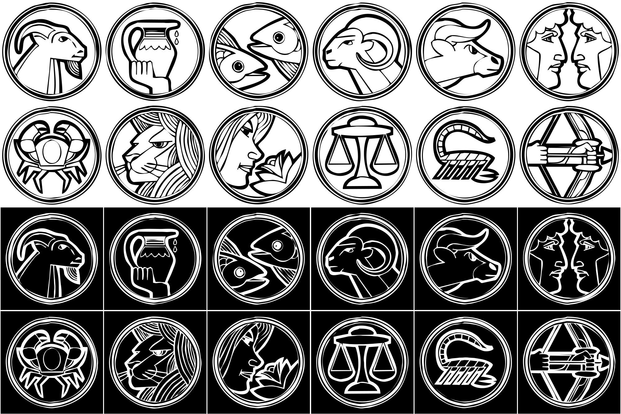 Formes Signes zodiaque (2) Formes Signes zodiaque (2)