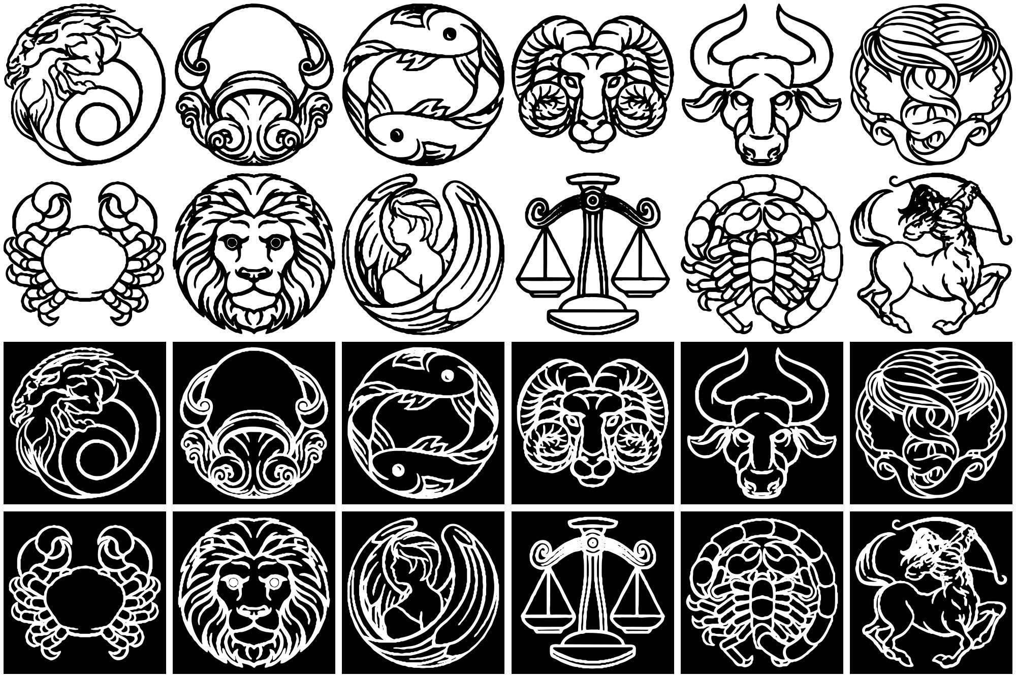 Formes Signes zodiaque (6)