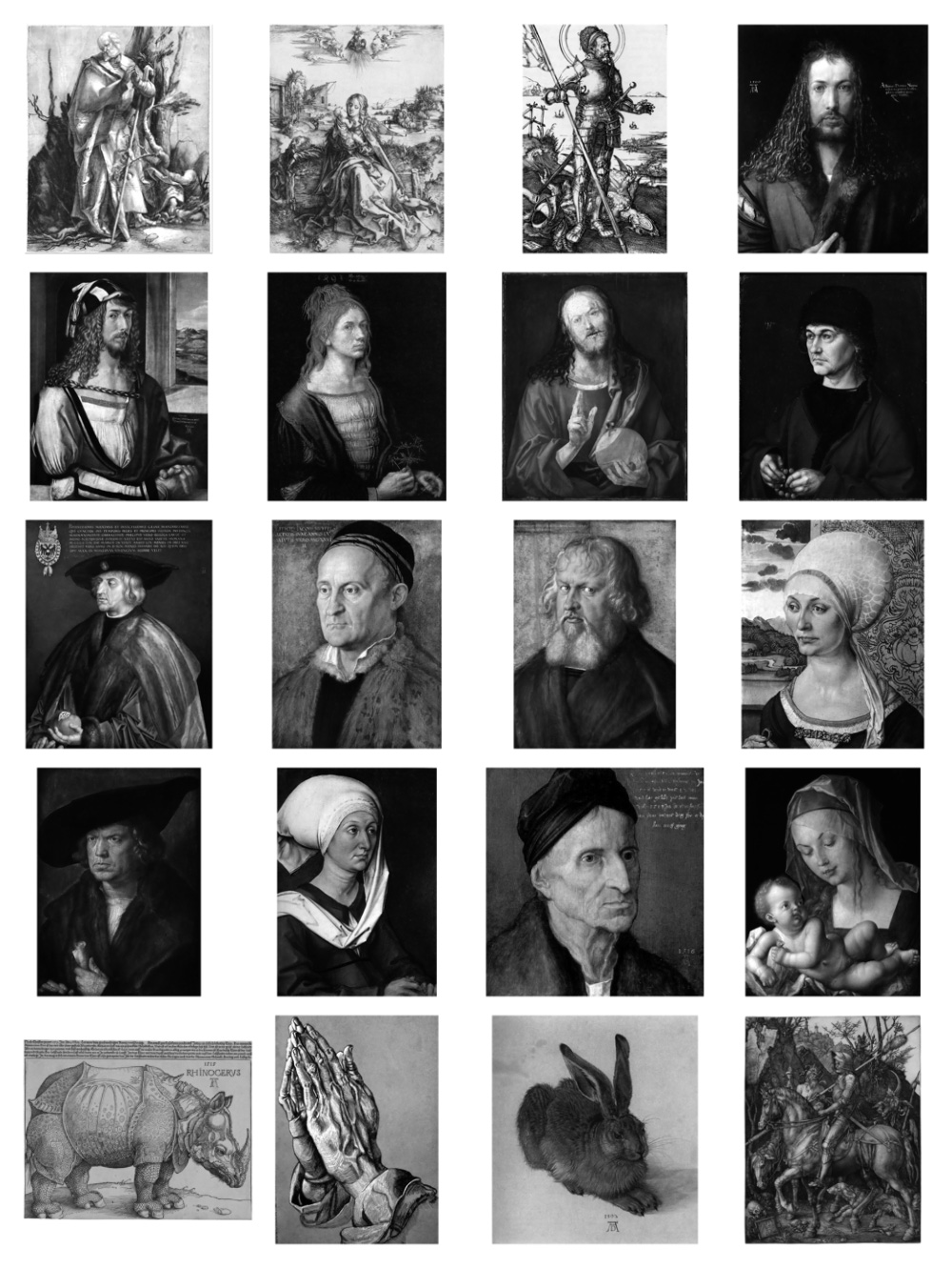 Pinceaux Tableaux Albrecht Dürer (01)