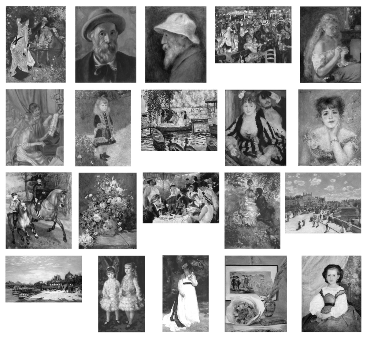 Pinceaux Tableaux de peintres Auguste Renoir (01)