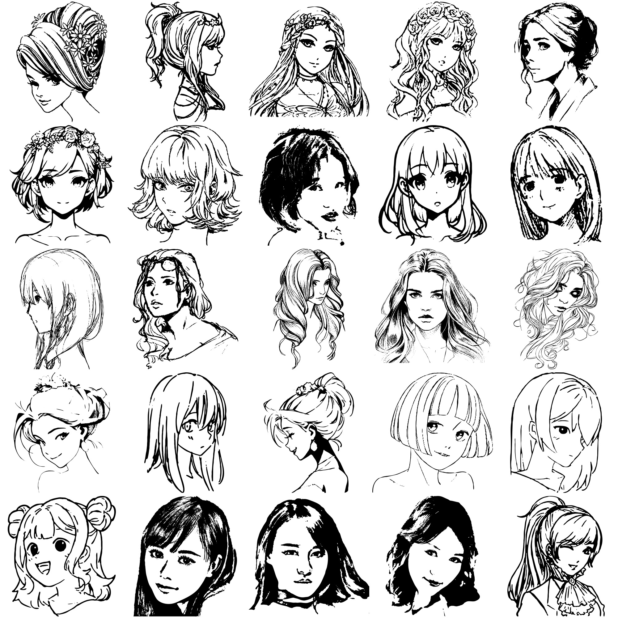 Formes Visages femmes (5)