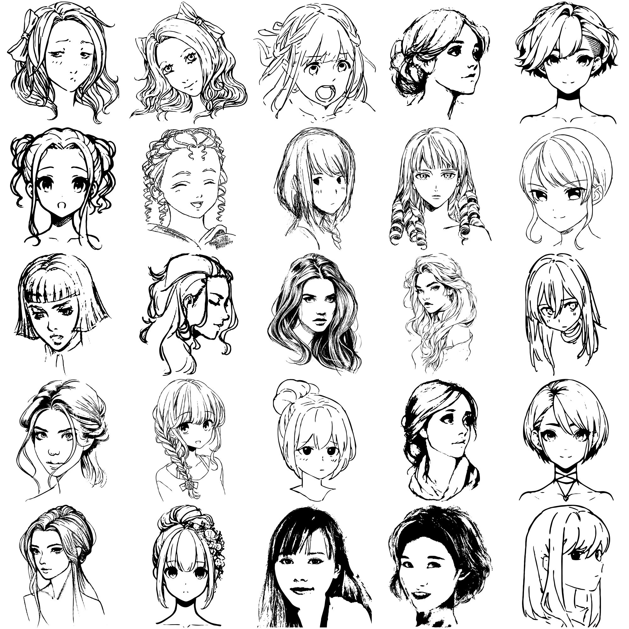 Formes Visages femmes (6)