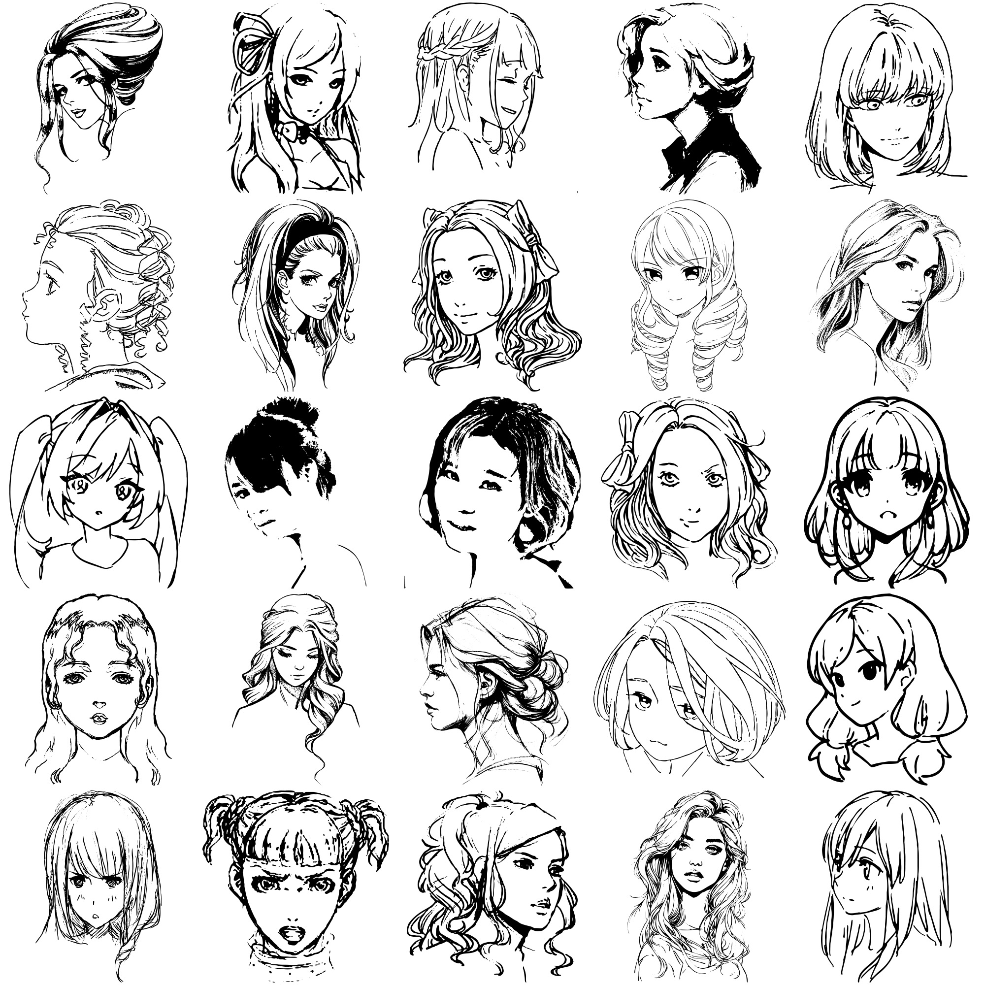 Formes Visages femmes (7)
