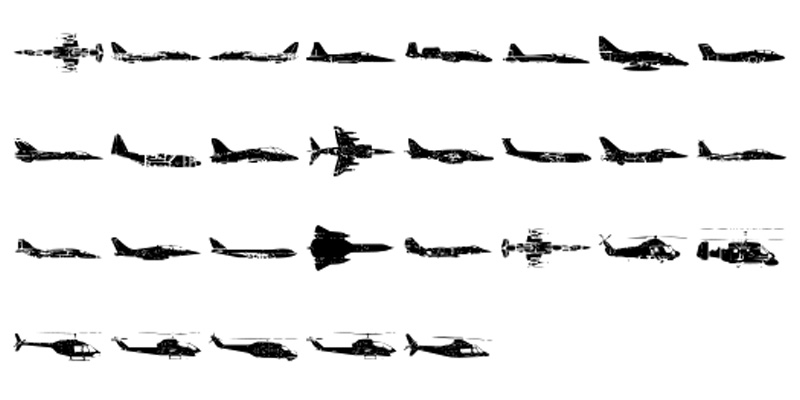 Formes Avions et hélicoptères 01