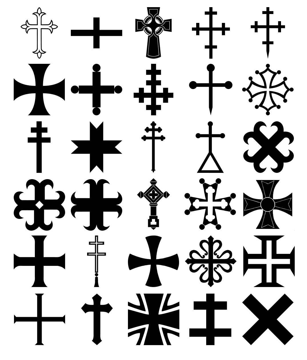 Formes Croix médiévales 02