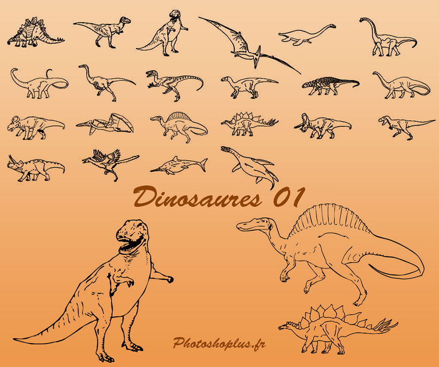 Formes personnalisées Dinosaures 01